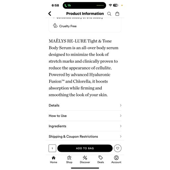 Maelys Re Solve Tighten skin  rtl $69 - Picture 6 of 6